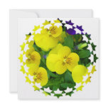 Yellow Johnny Jump Up Invitation