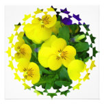 Yellow Johnny Jump Up Invitation