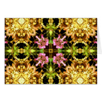 Yellow Kaleidoscope Wheel Cards