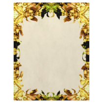 Yellow Kaleidoscope Wheel Flame Letterhead