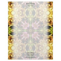 Yellow Kaleidoscope Wheel Letterhead