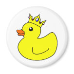 Yellow King Rubber Duck magnets