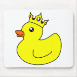 Yellow King Rubber Duck Mousepads