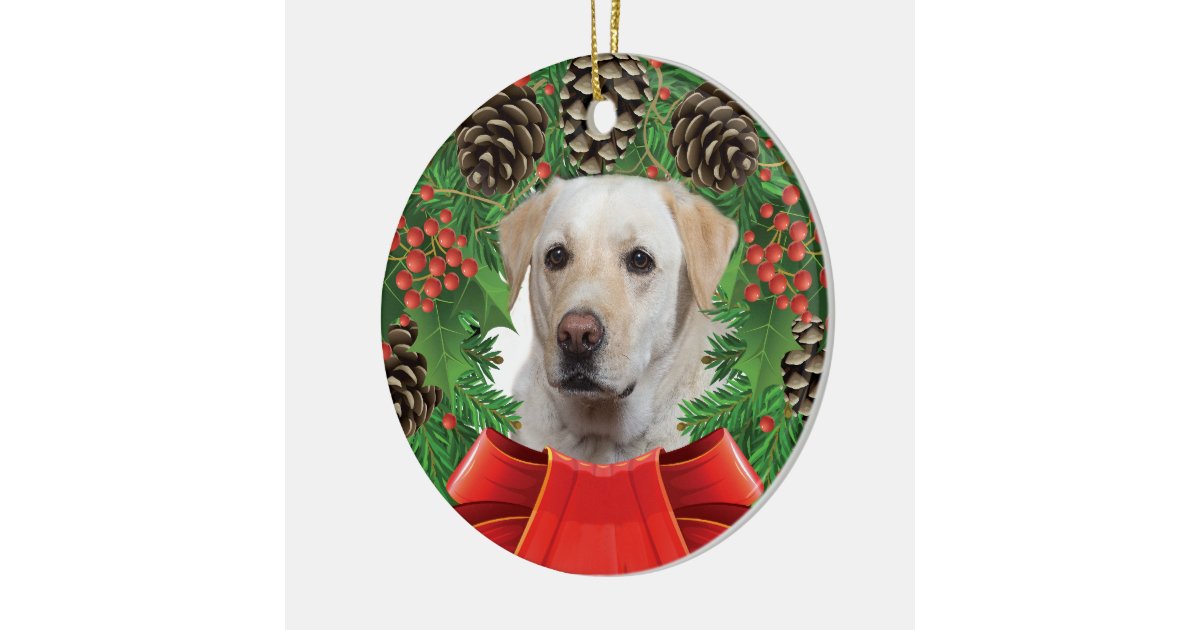 yellow lab christmas ornament zazzle yellow lab christmas ornament zazzle