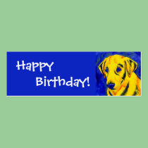 Yellow Lab - Gift Tag - "Archie" business cards