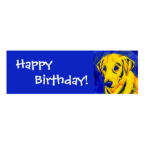 Yellow Lab - Gift Tag - "Archie" Business Card