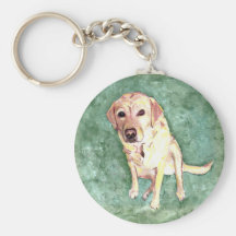 Yellow Lab Keychain