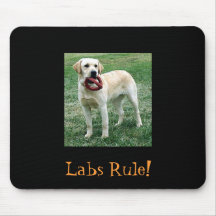 Yellow Lab, Labs Rule! Mouse Mat