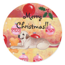 Yellow Lab Ornaments stickers