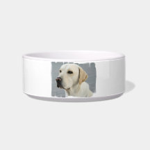 Yellow Lab Pet Bowl