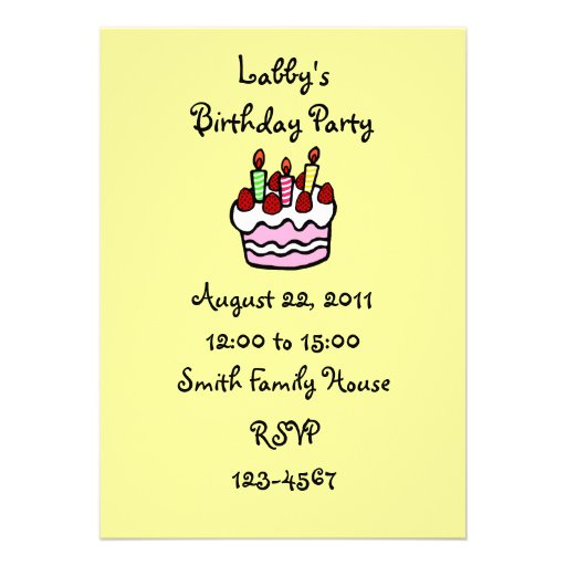 Yellow Lab Puppy Birthday Invitations