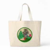 yellow lab santas bags