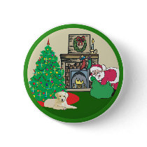 yellow lab santas buttons
