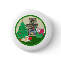 yellow lab santas buttons