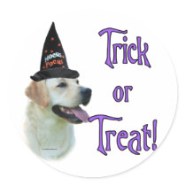 Yellow Lab Trick Sticker