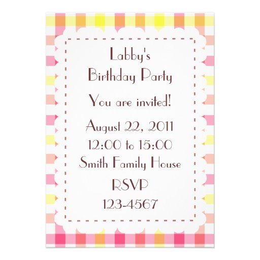 Yellow Labrador Birthday Invite (window)