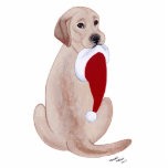 Yellow Labrador Christmas Ornament Photo Cut Out