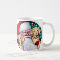 Yellow Labrador Christmas Santa's Labs mugs