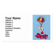 Yellow Labrador collecting LOVE Business Cards