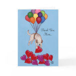 Yellow Labrador collecting LOVE Card
