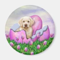 Yellow Labrador Easter Surprise magnets