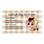 Yellow Labrador & Ice Cream Sundae Business Card Templates