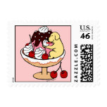 Yellow Labrador & Ice Cream Sundae Stamps