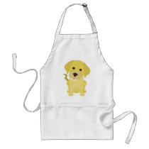Yellow Labrador Puppy aprons