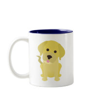 Yellow Labrador Puppy Mugs