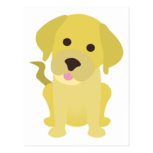 Yellow Labrador Puppy Postcards