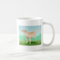 Yellow Labrador Retriever and His Ball mugs