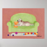 Yellow Labrador Retriever Art Print