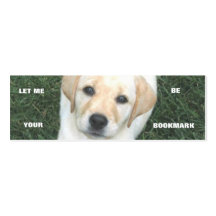 Yellow Labrador Retriever Bookmark Business Cards