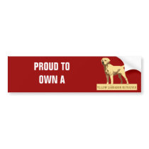 Yellow Labrador Retriever bumper stickers