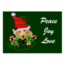Yellow Labrador Retriever Christmas Gifts business cards