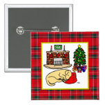 Yellow Labrador Retriever Christmas Pins