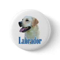 Yellow Labrador Retriever Name - Button
