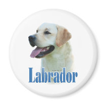 Yellow Labrador Retriever Name - Magnet
