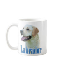 Yellow Labrador Retriever Name Coffee Mugs