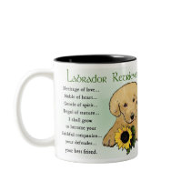 Yellow Labrador Retriever Puppy Gifts Coffee Mug