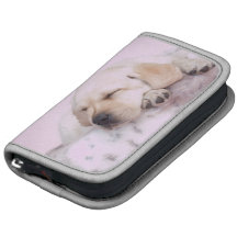 Yellow labrador retriever puppy organizer