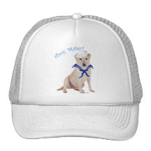 Yellow Labrador Sailor Trucker Hats