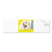 Yellow Labrador Shirt bumper stickers