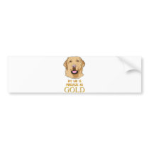 Yellow Labrador Shirt : Lab-PreciousAs-Gold bumper stickers
