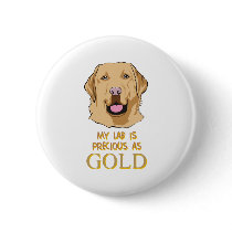 Yellow Labrador Shirt : Lab-PreciousAs-Gold buttons by graphicdesigner Yellow Labrador Shirt : Lab-PreciousAs-Gold buttons