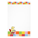 Yellow Labrador Student 1Mosaic Stationery Design