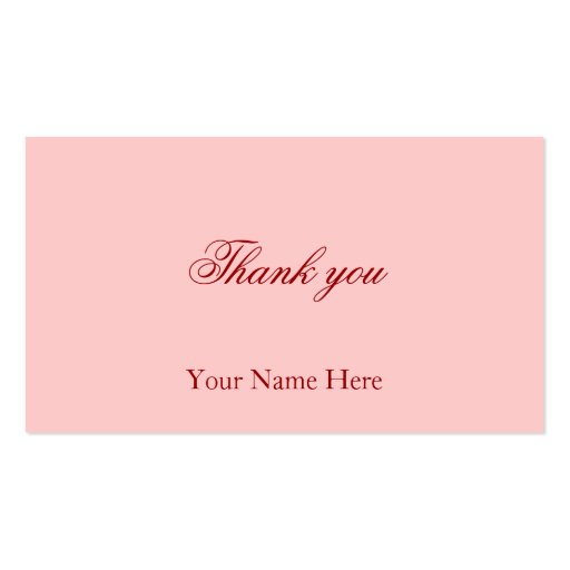 Yellow Labrador Thank You Card Business Card Template (back side)
