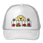 Yellow Labrador watching you Hat