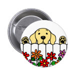 Yellow Labrador watching you buttons