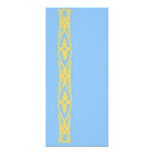 Yellow Lace Book Mark Custom Rack Cards